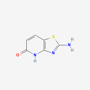 2-Aminothiazolo[4,5-b]pyridin-5(4H)-one chemical structure (CAS 13575-44-5)