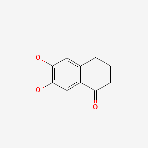 6,7-Dimethoxy-3,4-dihydronaphthalen-1(2H)-one chemical structure (CAS 13575-75-2)