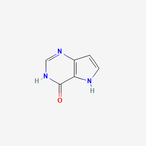3,5-Dihydro-4H-pyrrolo[3,2-d]pyrimidin-4-one chemical structure (CAS 1357580-90-5)
