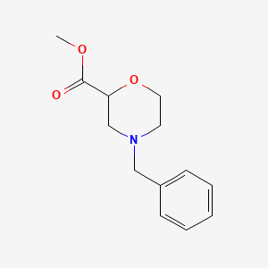 Methyl 4-benzylmorpholine-2-carboxylate chemical structure (CAS 135782-29-5)
