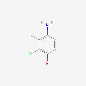 3-Chloro-4-fluoro-2-methylaniline chemical structure (CAS 1357930-39-2)