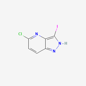 5-Chloro-3-iodo-1H-pyrazolo[4,3-b]pyridine chemical structure (CAS 1357945-27-7)