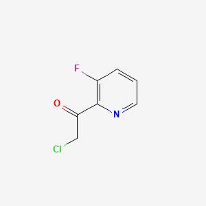 2-Chloro-1-(3-fluoropyridin-2-yl)ethanone chemical structure (CAS 1357946-75-8)