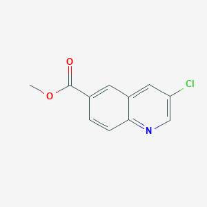 Methyl 3-chloroquinoline-6-carboxylate chemical structure (CAS 1357958-20-3)