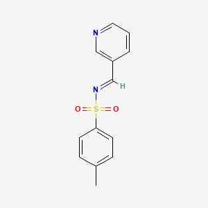 (E)-4-Methyl-N-(pyridin-3-ylmethylene)benzenesulfonamide chemical structure (CAS 135822-91-2)