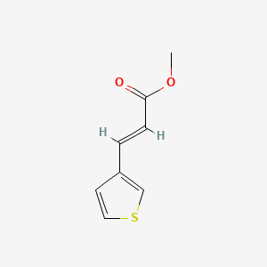 Methyl 3-(thiophen-3-yl)acrylate chemical structure (CAS 135835-43-7)