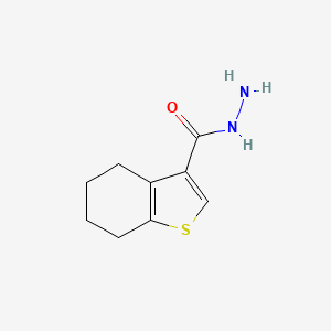 4,5,6,7-Tetrahydrobenzo[b]thiophene-3-carbohydrazide chemical structure (CAS 135840-47-0)