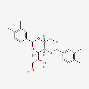 (1R)-1-((4R,4aR,8aS)-2,6-Bis(3,4-dimethylphenyl)tetrahydro-[1,3]dioxino[5,4-d][1,3]dioxin-4-yl)ethane-1,2-diol chemical structure (CAS 135861-56-2)