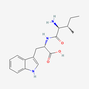 (S)-2-((2S,3S)-2-Amino-3-methylpentanamido)-3-(1H-indol-3-yl)propanoic acid chemical structure (CAS 13589-06-5)
