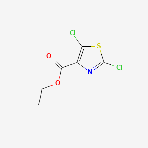 Ethyl 2,5-dichlorothiazole-4-carboxylate chemical structure (CAS 135925-33-6)