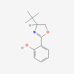(S)-2-(4-(tert-Butyl)-4,5-dihydrooxazol-2-yl)phenol chemical structure (CAS 135948-04-8)