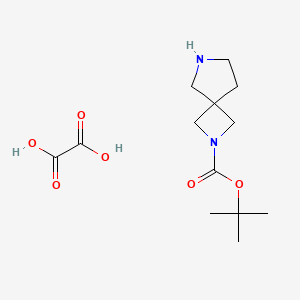 tert-Butyl 2,6-diazaspiro[3.4]octane-2-carboxylate oxalate chemical structure (CAS 1359656-10-2)