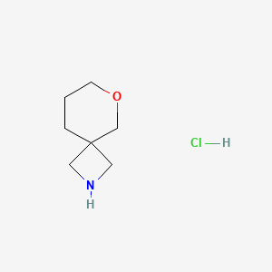 6-Oxa-2-azaspiro[3.5]nonane hydrochloride chemical structure (CAS 1359656-29-3)