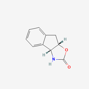 (3aR,8aS)-3,3a,8,8a-Tetrahydro-2H-indeno[1,2-d]oxazol-2-one chemical structure (CAS 135969-65-2)