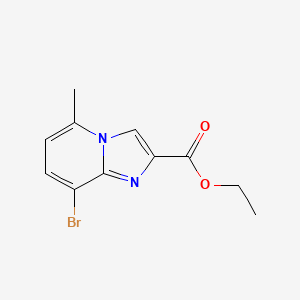 Ethyl 8-bromo-5-methylimidazo[1,2-a]pyridine-2-carboxylate chemical structure (CAS 135995-45-8)