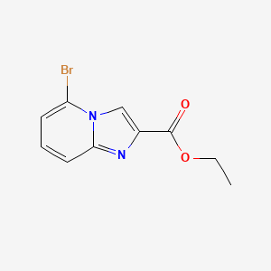 Ethyl 5-bromoimidazo[1,2-a]pyridine-2-carboxylate chemical structure (CAS 135995-46-9)
