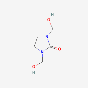 1,3-Bis(hydroxymethyl)imidazolidin-2-one chemical structure (CAS 136-84-5)