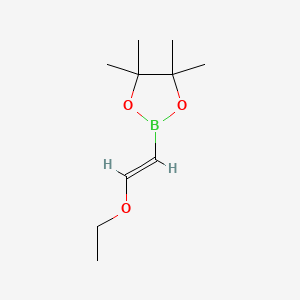2-(2-Ethoxyvinyl)-4,4,5,5-tetramethyl-1,3,2-dioxaborolane chemical structure (CAS 1360111-87-0)