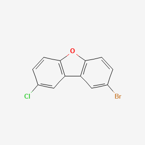 2-Bromo-8-chlorodibenzo[b,d]furan chemical structure (CAS 1360145-45-4)