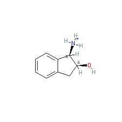 (1R,2S)-1-Amino-2,3-dihydro-1H-inden-2-ol chemical structure (CAS 136030-00-7)
