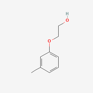 2-(m-Tolyloxy)ethanol chemical structure (CAS 13605-19-1)