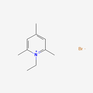1-Ethyl-2,4,6-trimethylpyridin-1-ium bromide chemical structure (CAS 136053-13-9)