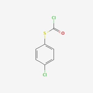 S-(4-Chlorophenyl) carbonochloridothioate chemical structure (CAS 13606-10-5)