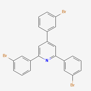 2,4,6-Tris(3-bromophenyl)pyridine chemical structure (CAS 1360743-16-3)