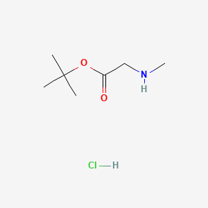 tert-Butyl 2-(methylamino)acetate hydrochloride chemical structure (CAS 136088-69-2)