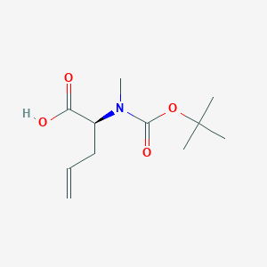 N-Boc-N-methyl-(S)-2-allylglycine chemical structure (CAS 136092-76-7)
