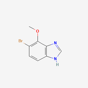 5-Bromo-4-methoxy-1H-benzo[d]imidazole chemical structure (CAS 1360920-37-1)