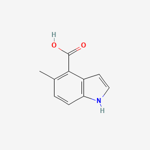 5-Methyl-1H-indole-4-carboxylic acid chemical structure (CAS 1360950-77-1)