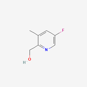 (5-Fluoro-3-methylpyridin-2-yl)methanol chemical structure (CAS 1360953-18-9)