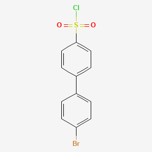 4'-Bromo-[1,1'-biphenyl]-4-sulfonyl chloride chemical structure (CAS 13610-11-2)
