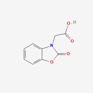 2-(2-Oxobenzo[d]oxazol-3(2H)-yl)acetic acid chemical structure (CAS 13610-49-6)