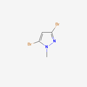 3,5-Dibromo-1-methyl-1H-pyrazole chemical structure (CAS 1361019-05-7)