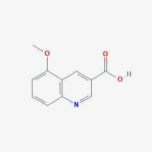 5-Methoxyquinoline-3-carboxylic acid chemical structure (CAS 1361091-98-6)