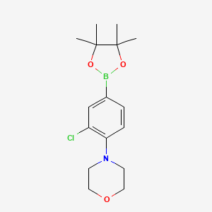 3-Chloro-4-morpholinophenylboronic Acid Pinacol Ester chemical structure (CAS 1361110-63-5)