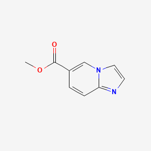 Methyl imidazo[1,2-a]pyridine-6-carboxylate chemical structure (CAS 136117-69-6)