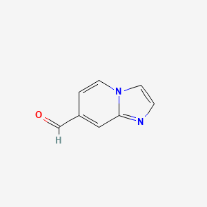 Imidazo[1,2-a]pyridine-7-carbaldehyde chemical structure (CAS 136117-73-2)