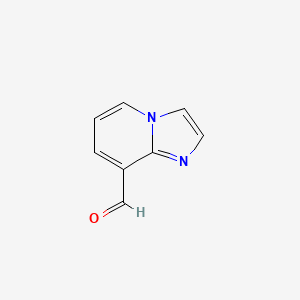 Imidazo[1,2-a]pyridine-8-carbaldehyde chemical structure (CAS 136117-74-3)