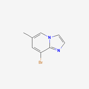 8-Bromo-6-methylimidazo[1,2-a]pyridine chemical structure (CAS 136117-93-6)