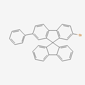 2-Bromo-7-phenyl-9,9'-spirobi[fluorene] chemical structure (CAS 1361305-36-3)