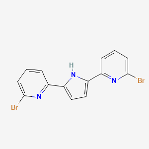 2,5-Bis(6-bromopyridin-2-yl)-1H-pyrrole chemical structure (CAS 1361318-33-3)