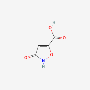 3-Hydroxyisoxazole-5-carboxylic acid chemical structure (CAS 13626-60-3)