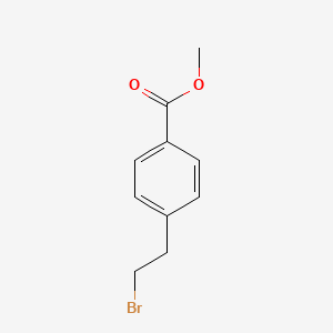 Methyl 4-(2-bromoethyl)benzoate chemical structure (CAS 136333-97-6)