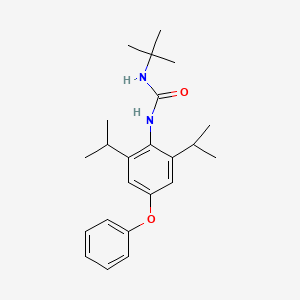 1-(tert-Butyl)-3-(2,6-diisopropyl-4-phenoxyphenyl)urea chemical structure (CAS 136337-67-2)