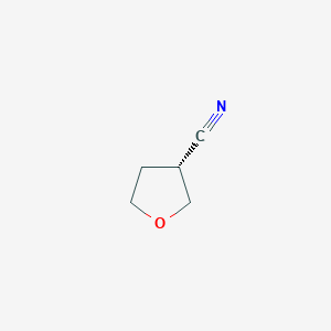 (R)-Tetrahydrofuran-3-carbonitrile chemical structure (CAS 1363378-15-7)