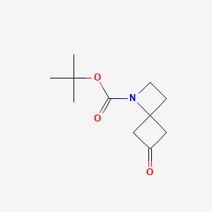 tert-Butyl 6-oxo-1-azaspiro[3.3]heptane-1-carboxylate chemical structure (CAS 1363380-93-1)