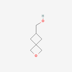 2-Oxaspiro[3.3]heptan-6-ylmethanol chemical structure (CAS 1363380-95-3)
